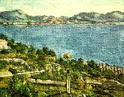 havet vid l'estaque Paul Cezanne